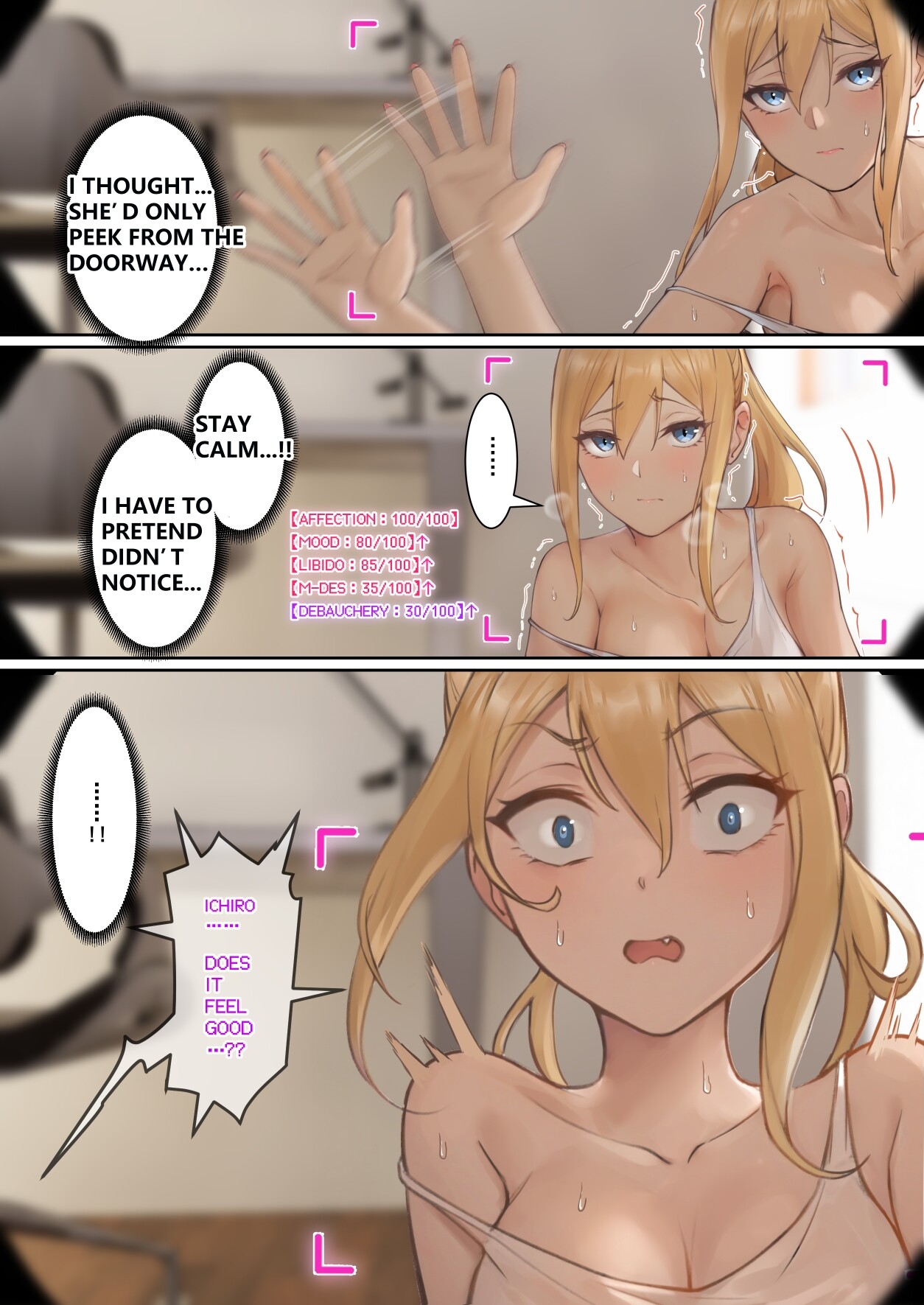 Hentai Manga Comic-My AR glasses can see various stats about my foster sister!?-Read-70
